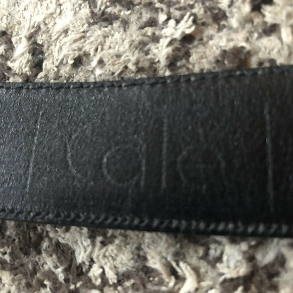 CALE Genuine Lizard Belt Mens -Spain- Green/ Brown Reptile Skin M-2459-3-44 - Picture 6 of 9